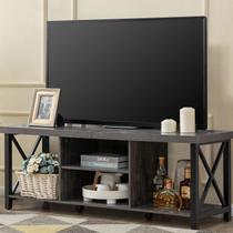 Suporte de TV GAZHOME para TV de até 65" com armazenamento aberto cinza