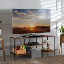 Suporte de TV OYEAL Small para sala de estar de até 50" marrom rústico Suporte de TV OYEAL Small para sala de estar de até 50" marrom rústico