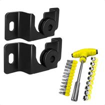 Suporte de Tv Universal Parede 13 a 70 Pol Até 60Kg Slim Com Jogo de Ferramentas Fenda Soquetes 24 Pçs