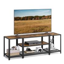 Suporte de TV VASAGLE Modern para TVs de até 65" com prateleiras de 3 camadas