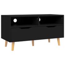 Suporte de TV vidaXL Engineered Wood Modern Scandinavian Black