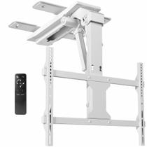 Suporte de TV VIVO elétrico basculante para baixo com motor, 3770" branco
