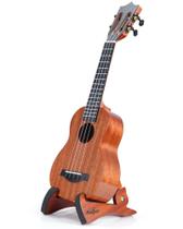 Suporte de ukulele Musbeat dobrável em forma de coelho em madeira de mogno Suporte de ukulele Musbeat dobrável em forma de coelho em madeira de mogno