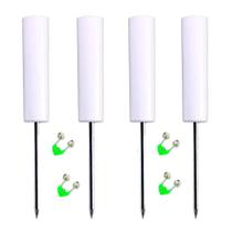 Suporte de vara de pesca Kaiyu para pesca em banco com campainha de alarme x4