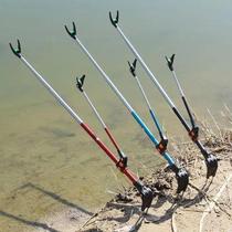 Suporte de Vara de Pesca Telescópica em Aço Inoxidável - Engrossado e Duplo