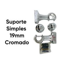 Suporte de Varão Cortina Simples 19mm