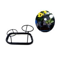 Suporte de Vaso Suculenta Flor Duplo de Mesa Decoração Casa