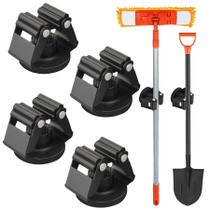 Suporte de vassoura magnético MUTUACTOR, 4 peças, 12 libras, pesado