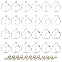 Suporte de vela de vidro suspenso Globe NUPTIO 2,36 polegadas, conjunto de 24