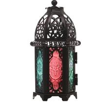 Suporte De Velas Marroquina Vintage Castiçal Antigo Lustre De Vidro Lamparina