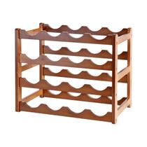 Suporte De Vinho De Bambu De Vários Níveis, Mesa Vintage De Madeira Maciça Para Sala De Estar, Bar E Suporte De Vinho De Bambu De Vários Níveis, Mesa Vintage De Madeira Maciça Para Sala De Estar, Bar E