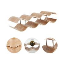 Suporte De Vinho De Madeira Em 3 Camadas Organizador De Garrafas De Vinho Para Armário Despensa