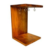 Suporte de Xícaras e Pires Madeira Demolição Cantinho Café Suporte de Xícaras e Pires Madeira Demolição Cantinho Café