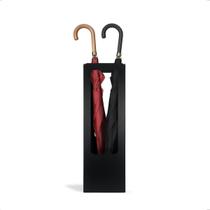 Suporte Decorativo Organizador Porta Guarda Chuva Preto Aço Vazado Quadrado Empresa Epoxi Geguton