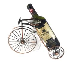 Suporte Decorativo Vinho Adega Mesa Bike Rodão artesanal presente