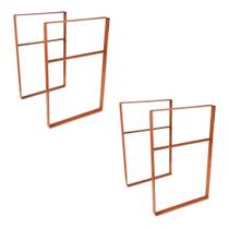 Suporte Design Industrial Prateleira Vita 30cm 4 un. Cobre