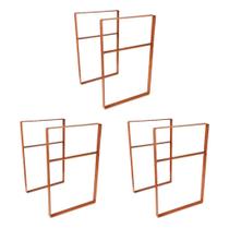 Suporte Design Industrial Prateleira Vita 30cm 6 un. Cobre