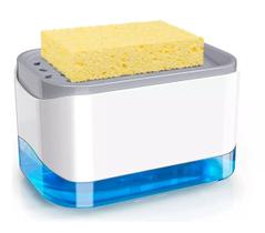 Suporte Dispensador Para Detergente Dispenser Sabão Detergente Com Esponja
