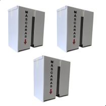 Suporte Dispenser Máscara TNT Clínicas 3 unidades Suporte Dispenser Máscara TNT Clínicas 3 unidades