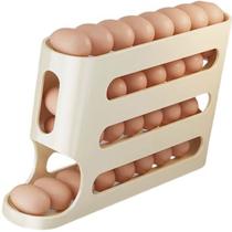 Suporte Dispenser Ovo Organizador Bandeja Geladeira 4 Níveis