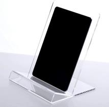 Suporte display de livro ou tablet em acrilico cristal - Make Laser