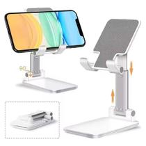 Suporte Dobrável Ajustável para Celular e Tablet Ideal para Mesa e Viagens
