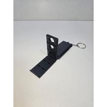 Suporte dobrável de celular portátil com chaveiro compacto, ajustável e ideal para viagem e mesa Suporte dobrável de celular portátil com chaveiro compacto, ajustável e ideal para viagem e mesa