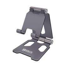 Suporte Dobrável de Mesa para Celular e Tablet Alumínio Modelo HS-373