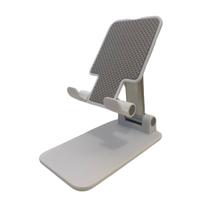 Suporte Dobrável De Mesa Para Celular e Tablet K3 Branco - Mex Suporte Dobrável De Mesa Para Celular e Tablet K3 Branco - Mex