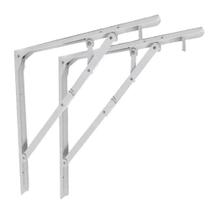 Suporte Dobrável Leve (50 Kg) 40cm para Mesas e Prateleiras Branco Bals Suporte Dobrável Leve (50 Kg) 40cm para Mesas e Prateleiras Branco Bals
