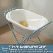 Suporte Dobrável para Banheira de Bebê Estrutura Reforçada com Pés Antiderrapantes