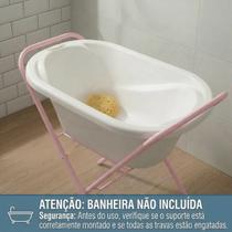 Suporte Dobrável para Banheira de Bebê Estrutura Reforçada com Pés Antiderrapantes