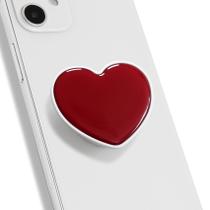 Suporte Dobrável para Celular On The Grip em Forma de Coração Vermelho Suporte Dobrável para Celular On The Grip em Forma de Coração Vermelho