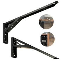 Suporte Dobrável Preto 400mm Hardt Suporte Dobrável Preto 400mm Hardt