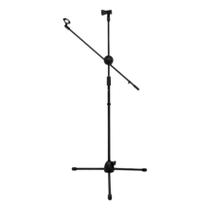 Suporte dolphin boom duplo para microfone dsm-01
