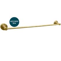 Suporte Dourado Escovado Inox 304 Porta Toalha Barra Simples 60cm Toalheiro Grande Reto Acessorio Banheiro Luxo Gold Fosco Suporte Parede Lavabo Suporte Dourado Escovado Inox 304 Porta Toalha Barra Simples 60cm Toalheiro Grande Reto Acessorio Banheiro Luxo Gold Fosco Suporte Parede Lavabo
