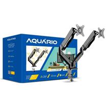 Suporte Duplo Articulado Aquário c/ Pistão a Gás 14 a 32 Pol