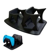 Suporte Duplo Controle Video Game Base de Mesa Organizador Gamer Joystick Resistente Estavel Universal Suporte Duplo Controle Video Game Base de Mesa Organizador Gamer Joystick Resistente Estavel Universal