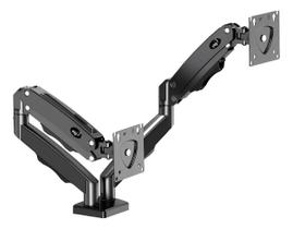 Suporte Duplo Mesa 2 Monitores - Articulado Pistão Gás ELG - F160N Suporte Duplo Mesa 2 Monitores - Articulado Pistão Gás ELG - F160N