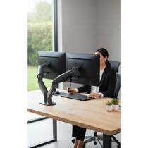 Suporte Duplo Monitor Articulado Pistão Gás 17-35" 9kg