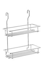 Suporte Duplo para Condimentos Organizador Suspenso aço Inox