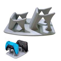 Suporte Duplo para Controle Video Game Base Mesa Organizador Gamer Joystick Resistente Universal Compacto