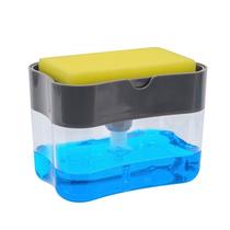 Suporte Duplo para Detergente Líquido - Caixa de Plástico para Cozinha
