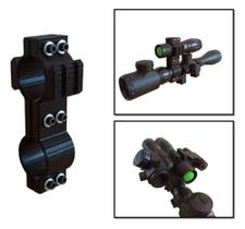 Suporte Duplo Para Lanterna Fixação Luneta Tubo 25mm