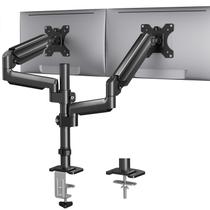 Suporte duplo para monitor HUANUO, telas de até 32", inclinação de 9 kg, giratória Suporte duplo para monitor HUANUO, telas de até 32", inclinação de 9 kg, giratória