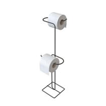 Suporte Duplo Para Papel Higiênico De Chão - Stolf Preto Suporte Duplo Para Papel Higiênico De Chão - Stolf Preto