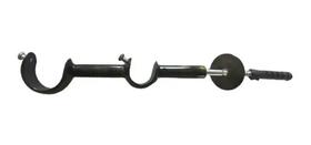 Suporte duplo para varão comum 28/19mm ouro velho - 1 unidade