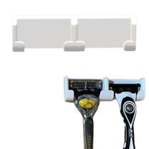 Suporte Duplo Parede Lamina Barbear Prestobarba Dupla Face