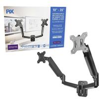 Suporte Duplo Pistão Gás Para 2 Monitores Parede 10'' A 35''