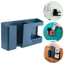 Suporte Duplo Porta Celular Controle Remoto Adesivo Fixação Parede De Plastico multiuso Porta Treco - Acessórios para Celular